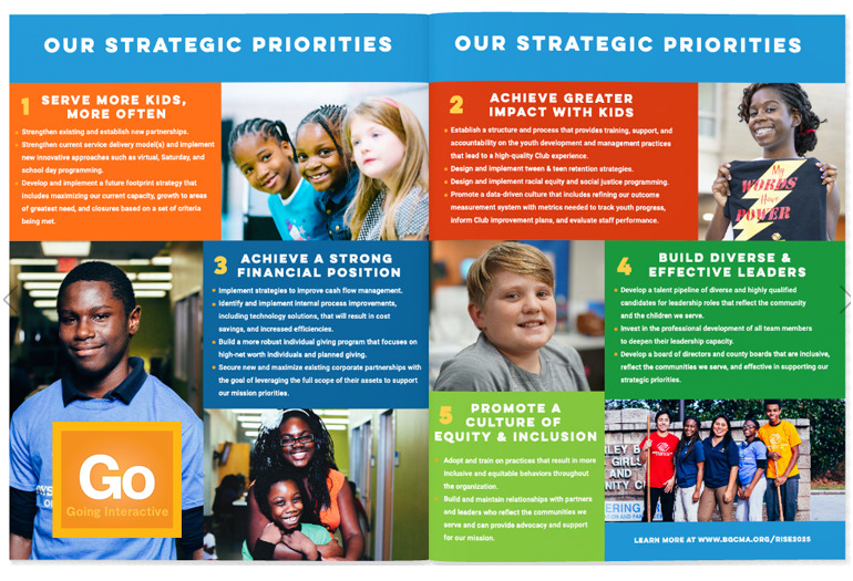 nonprofit strategic plan brochure