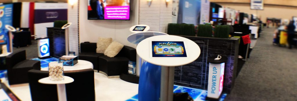 Booth Exhibit with Digital Slot Machine