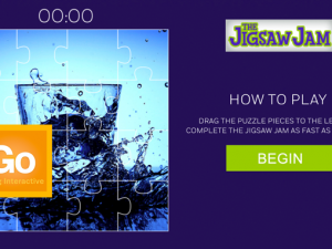 Jigsaw Puzzle Interactive Touchscreen Game for Tradeshows